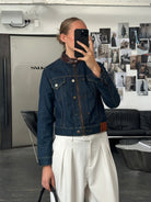 Hollywood Trading Company HTC 2000s “Night Flyer” Moto Denim Jacket - S - SYLK