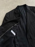 Versace Collction Stripe Pure Wool Single Breasted Blazer - 46R/XL - SYLK