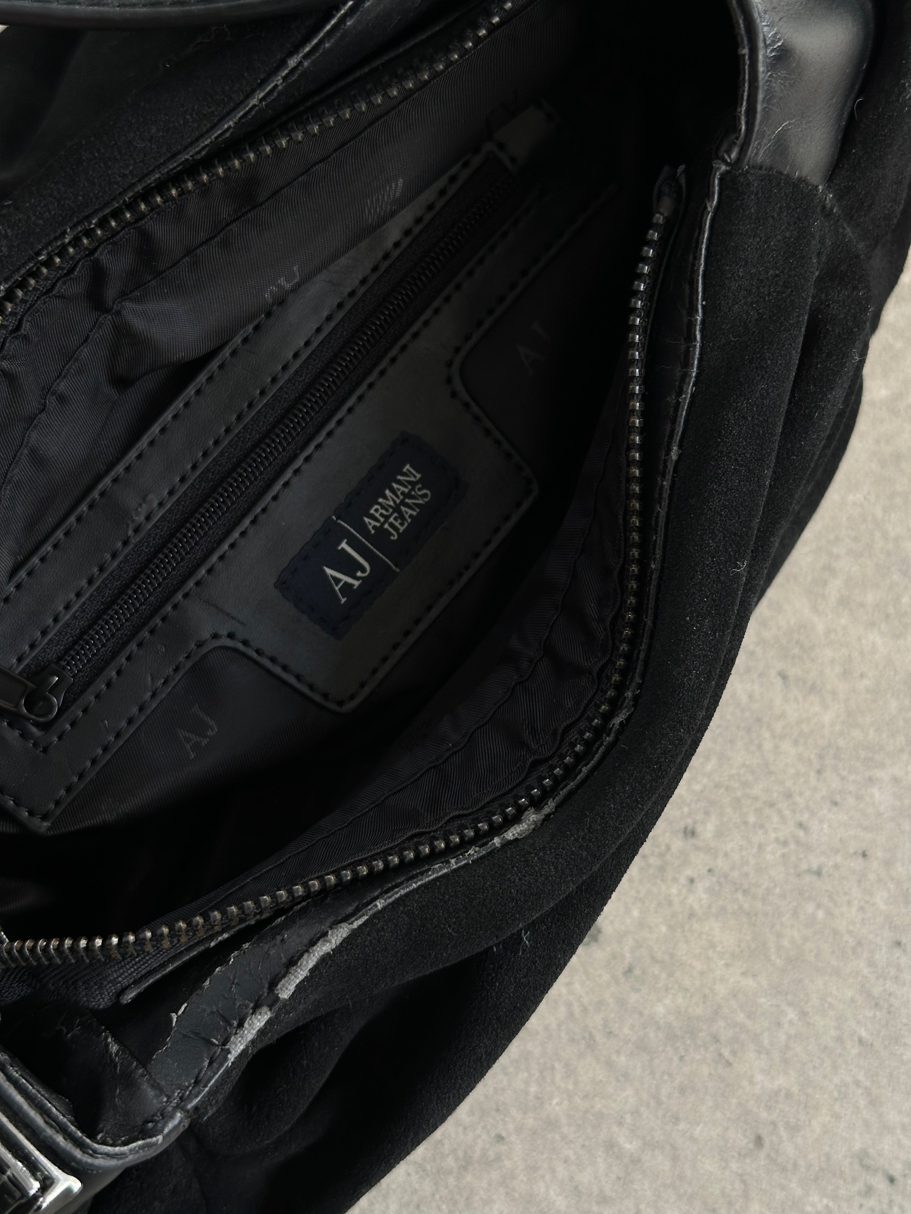 Armani Jeans Suede Ruched Shoulder Bag - SYLK