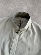 Yves Saint Laurent Logo Bomber Jacket - L - SYLK
