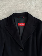 Max Mara Studio Pure Virgin Wool Single Breasted Coat - M/L - SYLK