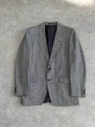 Yves Saint Laurent 80s Check Wool Single Breasted Blazer - M - SYLK
