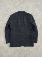 Yves Saint Laurent 1980s Check Brushed Wool Blazer - 40R/L - SYLK