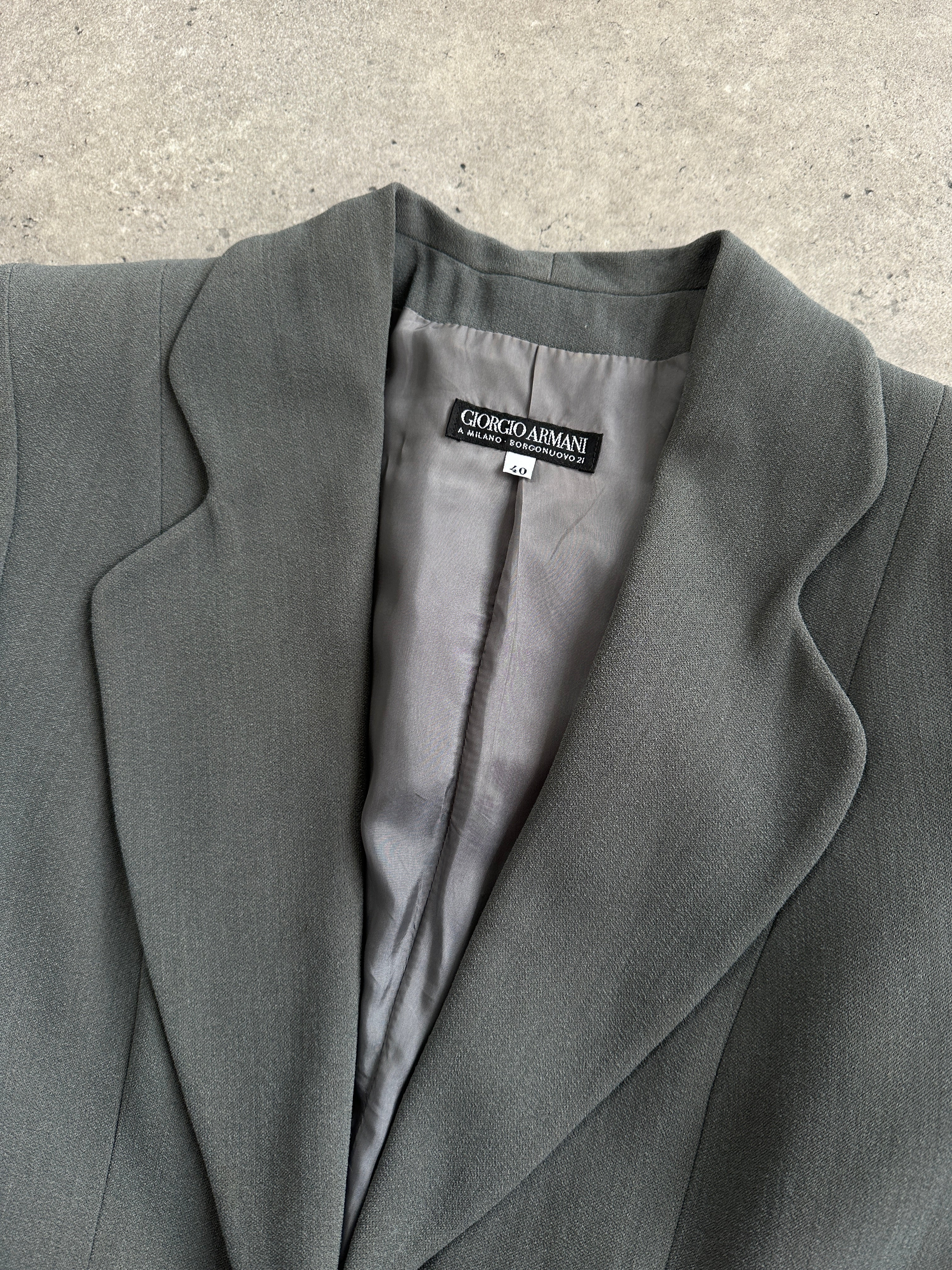 Giorgio Armani Black Label Wool Fitted Blazer - S - SYLK