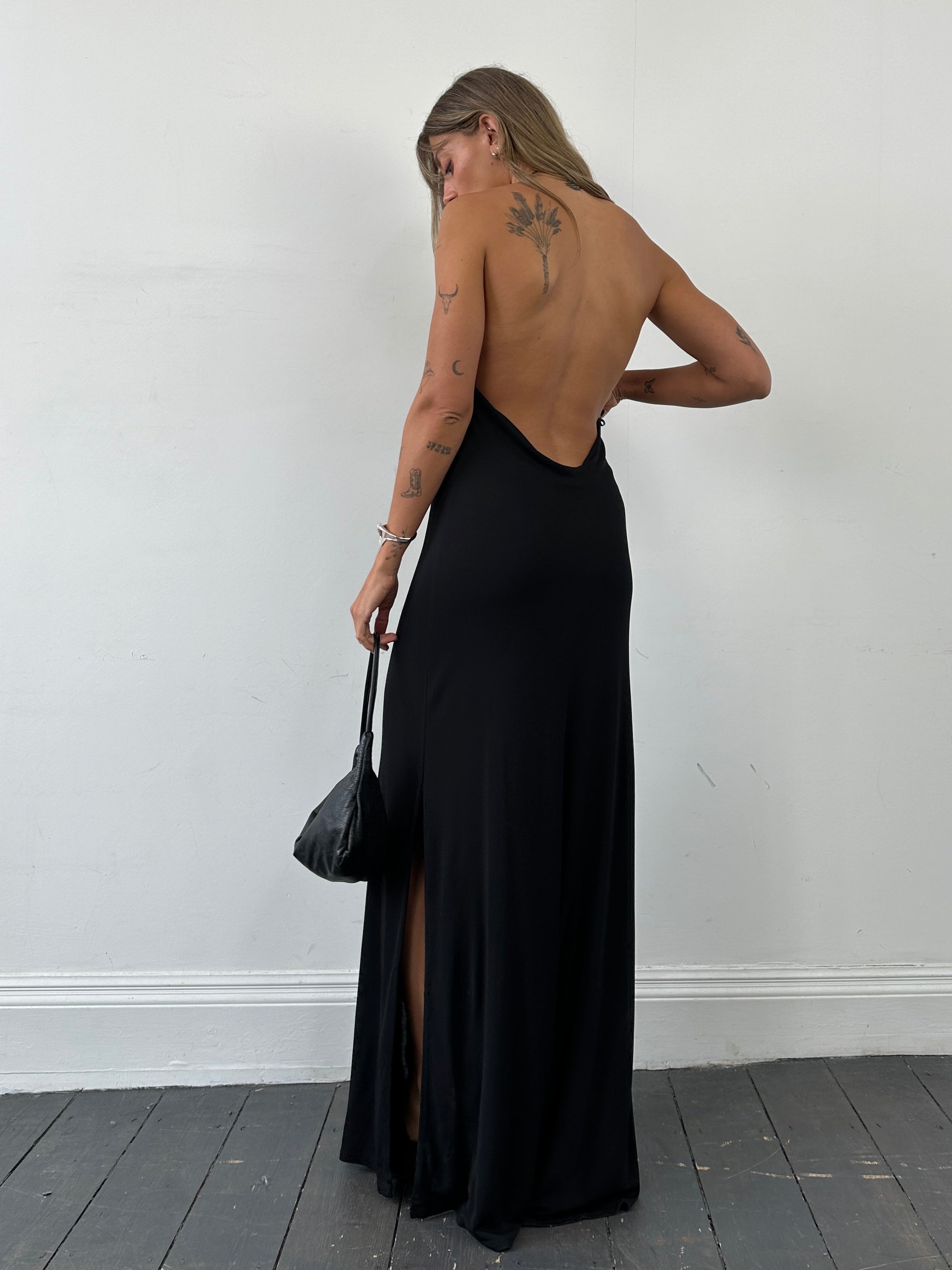Ralph Lauren Floor Length Backless Maxi Dress - L | SYLK Ralph Lauren Floor Length Backless Maxi Dress - L | SYLK