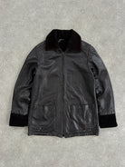 Kenneth Cole 90s Reversible Leather & Velvet Jacket - M - SYLK
