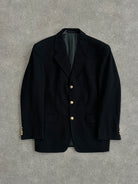 Yves Saint Laurent 90s Brushed Wool Cashmere Bespoke Button Blazer - 38R/L - SYLK