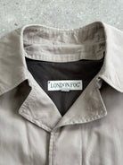 London Fog Cotton Single Breasted Trench Coat - XL - SYLK