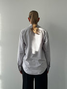 Yves Saint Laurent 00s Mini Check Pure Cotton Logo Shirt - M - SYLK