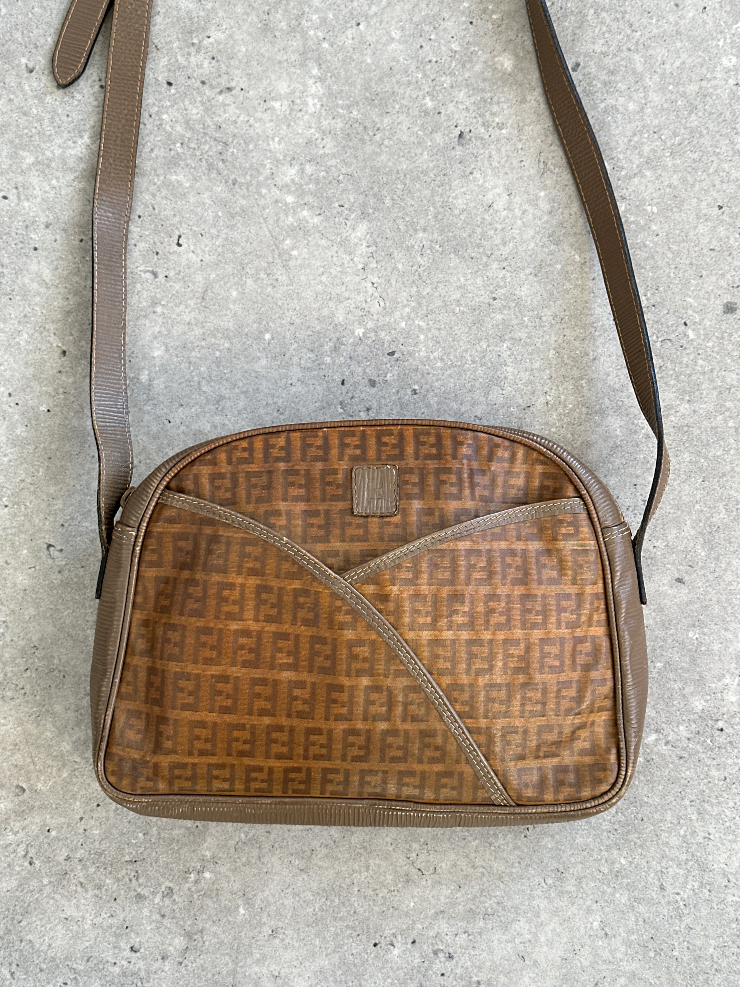 Fendi FF Monogram Crossbody Bag - SYLK