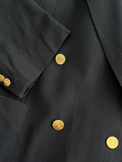 Yves Saint Laurent 1980s Bespoke Button Double Breasted Blazer - 46R/XXL - SYLK
