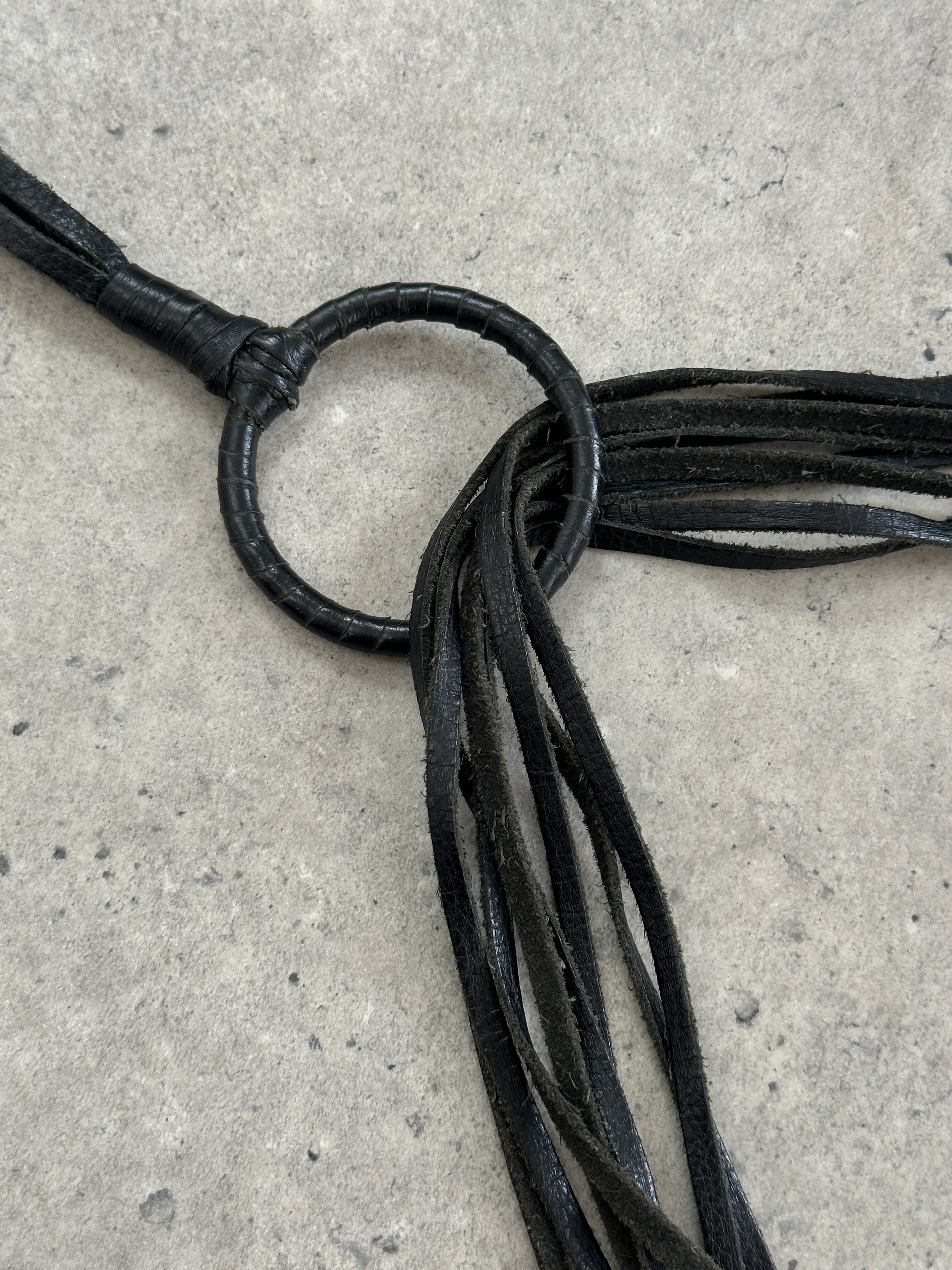 Vintage Leather Tassel Belt - One Size - SYLK