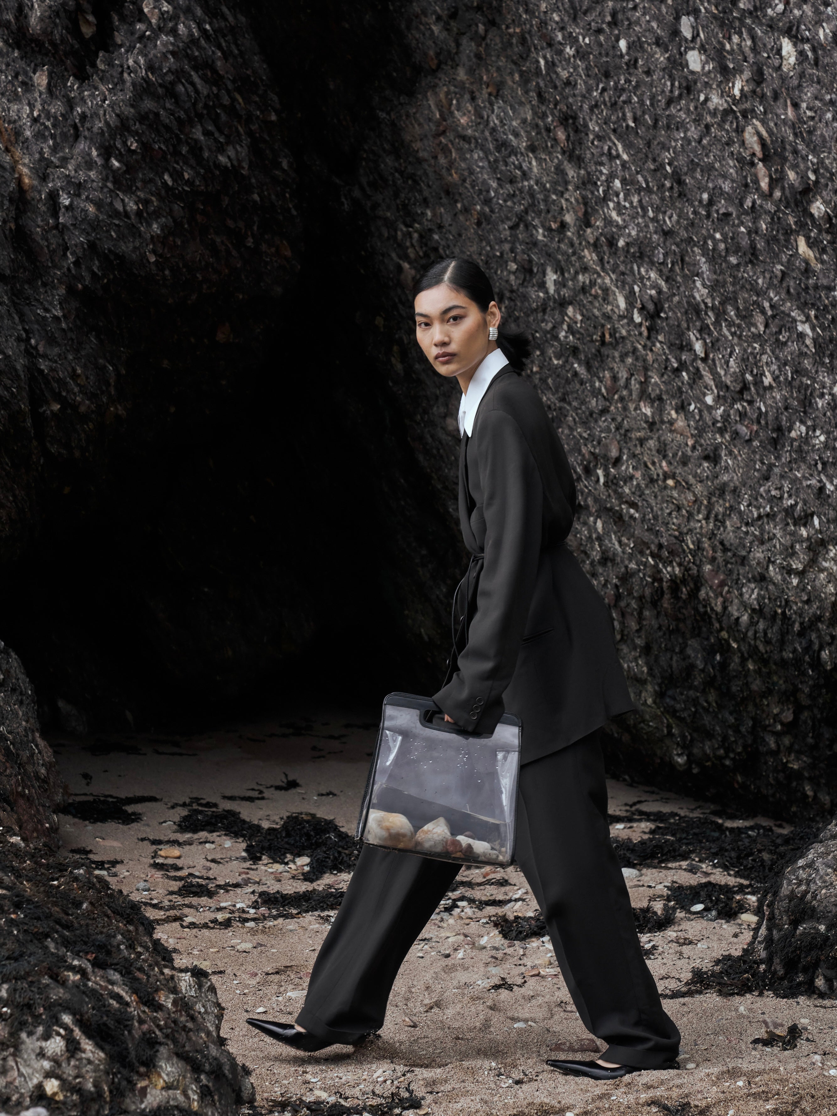 Gucci 2 in 1 Leather & Vinyl Hand Bag - SYLK