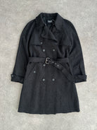 Dolce & Gabbana Wool Double Breasted Belted Coat - L - SYLK