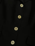 Versace Classic V2 90s Pure Wool Bespoke Rhinestone Button Fitted Blazer - S/M - SYLK