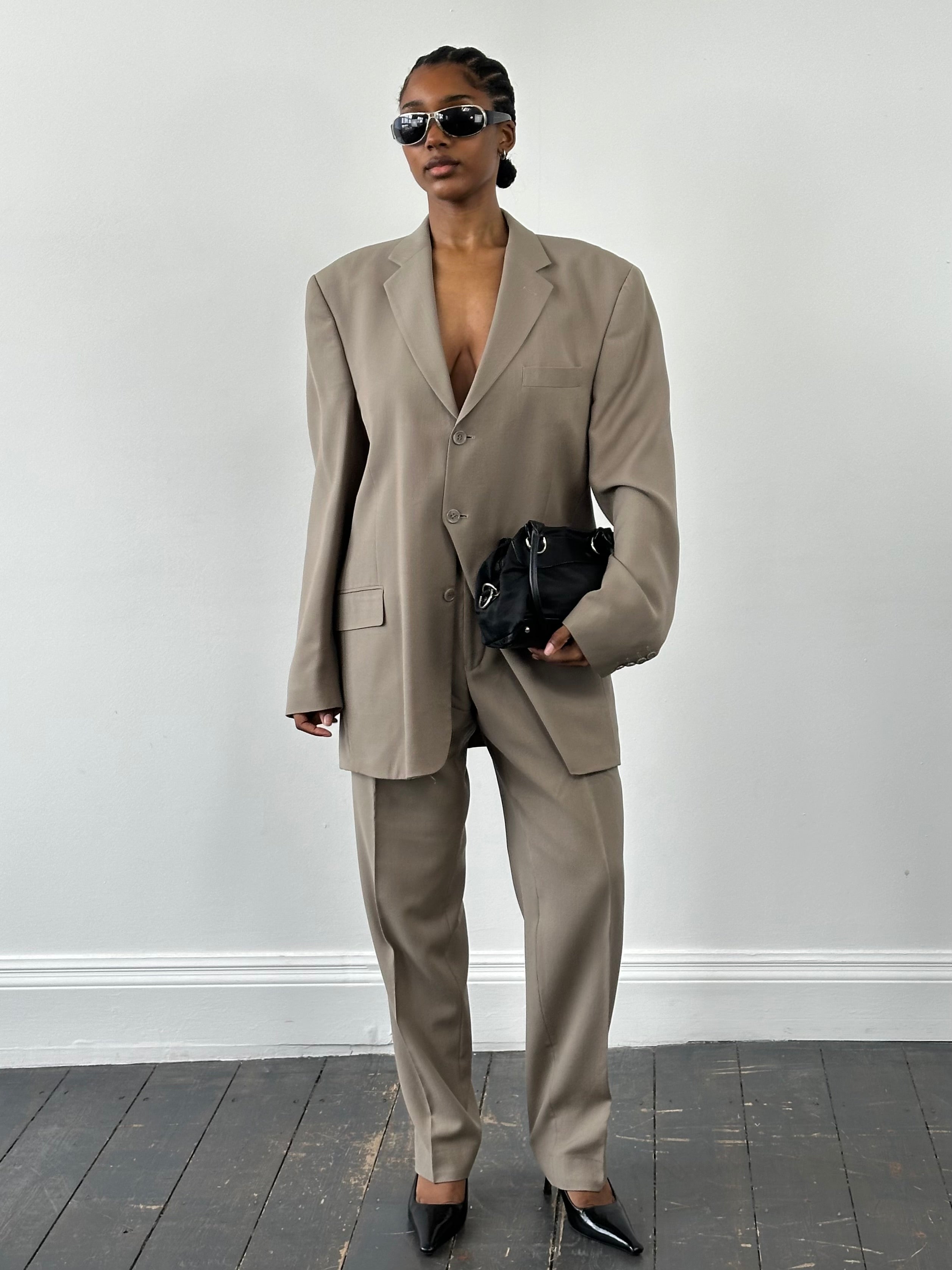 Pierre Cardin 1990s Pure Wool Single Breasted Suit - 42L/W34 - SYLK