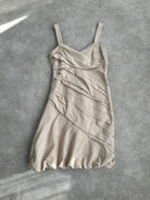 Max Mara Silk Asymmetric Bubble Hem Mini Dress - M/UK10 - SYLK
