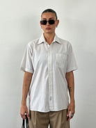 Christian Dior Stripe Cotton Logo Shirt - M/L - SYLK