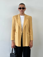 Giorgio Armani Black Label Pure Wool Fitted Blazer - S/M - SYLK