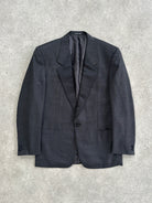 Yves Saint Laurent 80s Wool Silk Single Button Tuxedo Blazer - 38R/M - SYLK