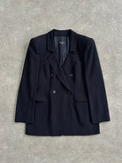 Giorgio Armani Black Label Pure Wool Fitted Blazer - S/M - SYLK