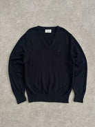 Christian Dior V Neck Logo Knitted Jumper - M/L - SYLK