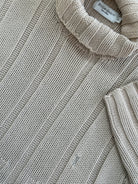Yves Saint Laurent Pure Cotton Logo Roll Neck Jumper - XL - SYLK