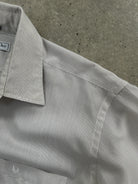 Christian Dior Chemises 1980s Stripe Cotton Logo Shirt - L - SYLK