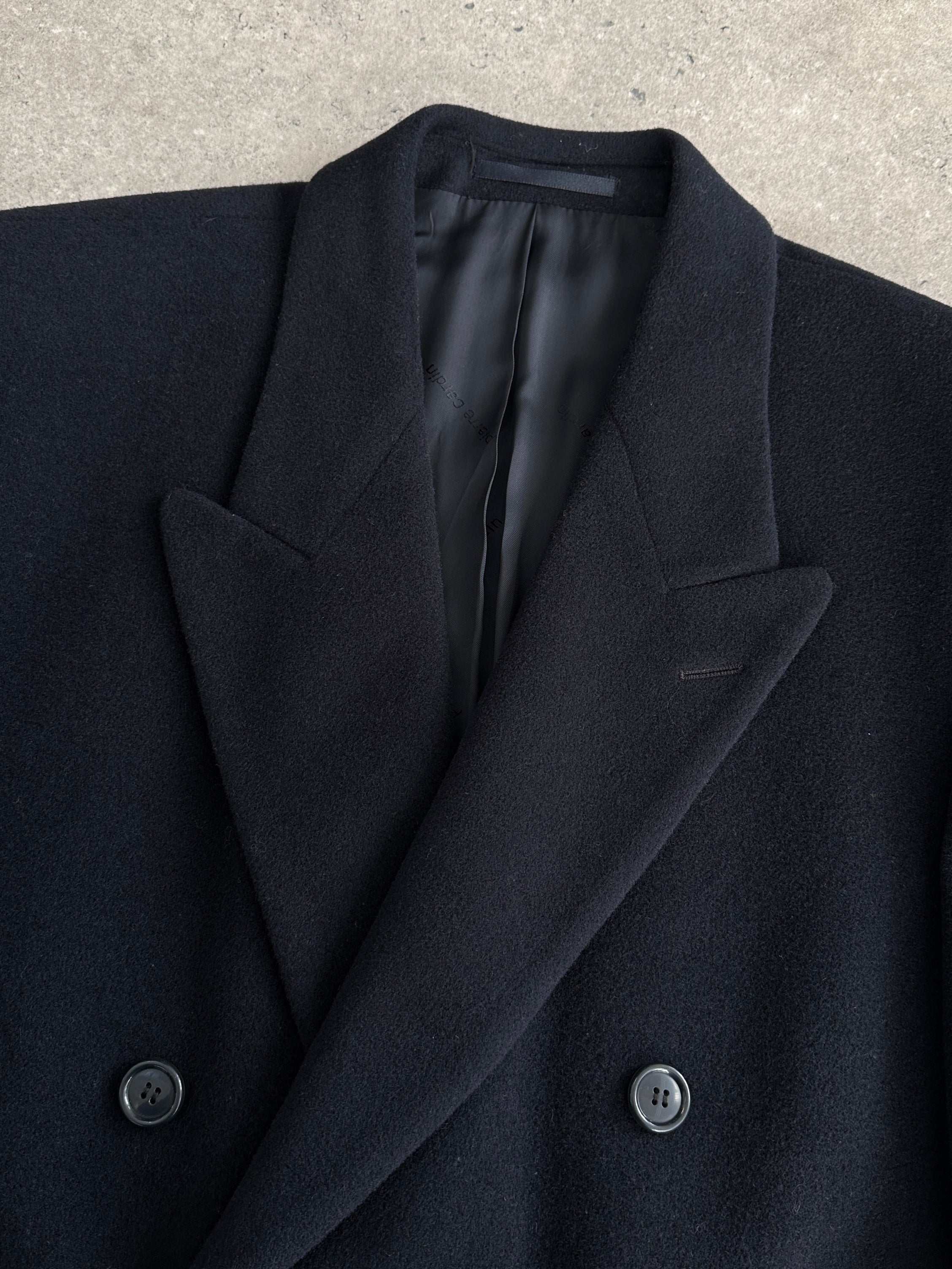 Pierre Cardin Wool Cashmere Double Breasted Floor Length Coat - XL - SYLK