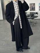 Vintage 1990s Wool Single Breasted Coat - XL - SYLK