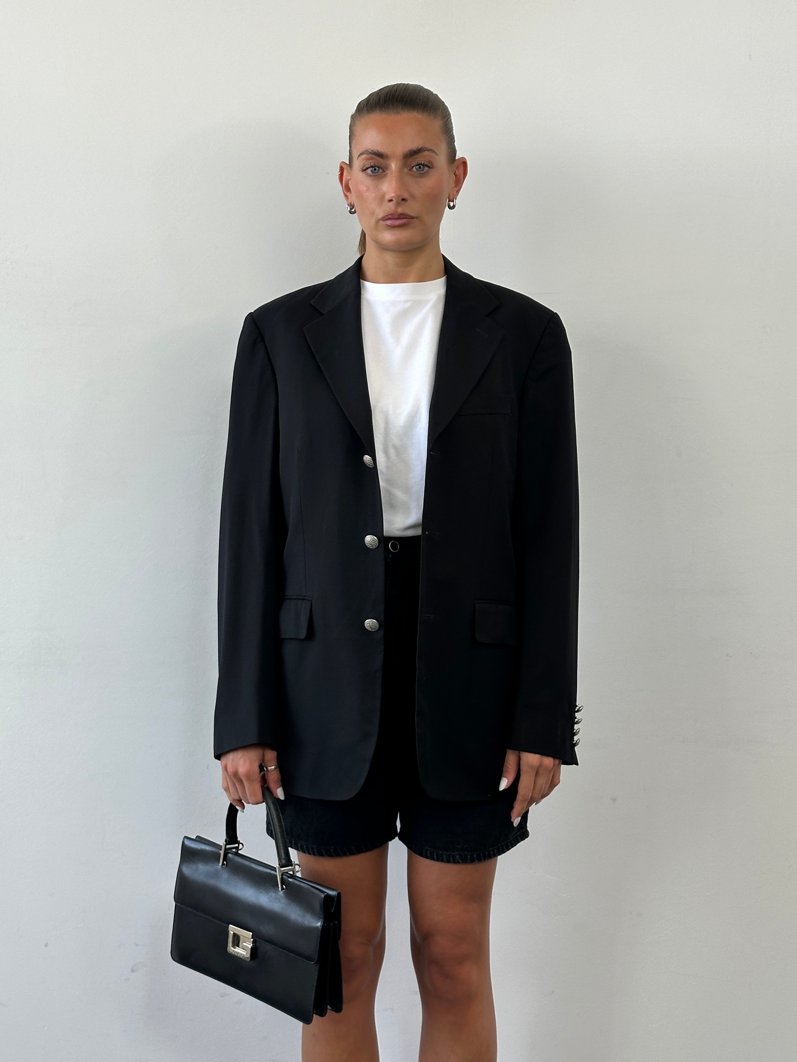 Yves Saint Laurent 1990s Pure Wool Bespoke Button Blazer - 36R/M - SYLK