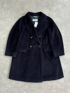 Max Mara Wool Cashmere Double Breasted A-Line Coat - L - SYLK