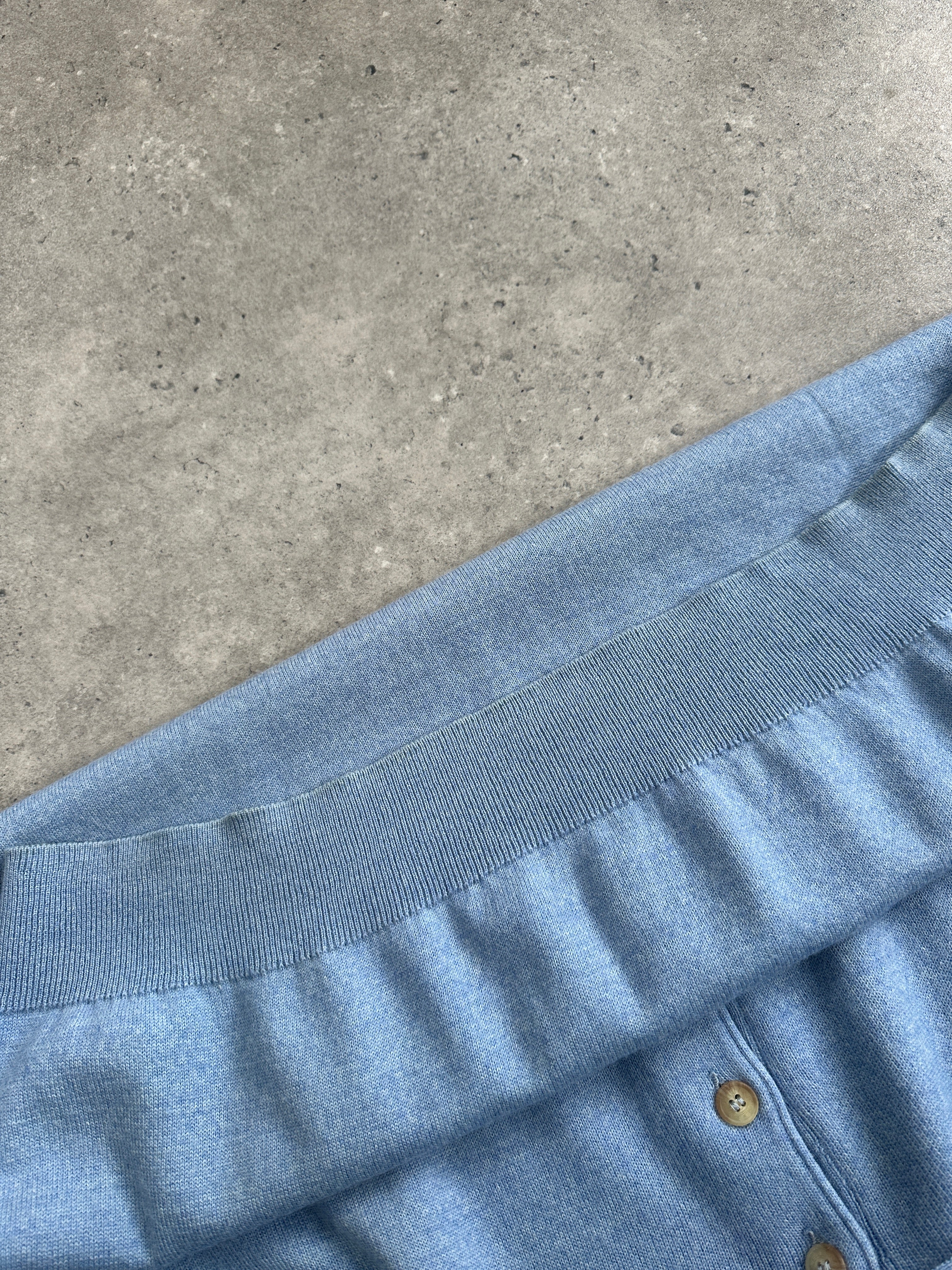 Burberry London 2000s Merino Wool Polo Logo Jumper - XL - SYLK