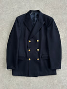Vintage Bespoke Button Wool Double Breasted Blazer - 42L/L - SYLK