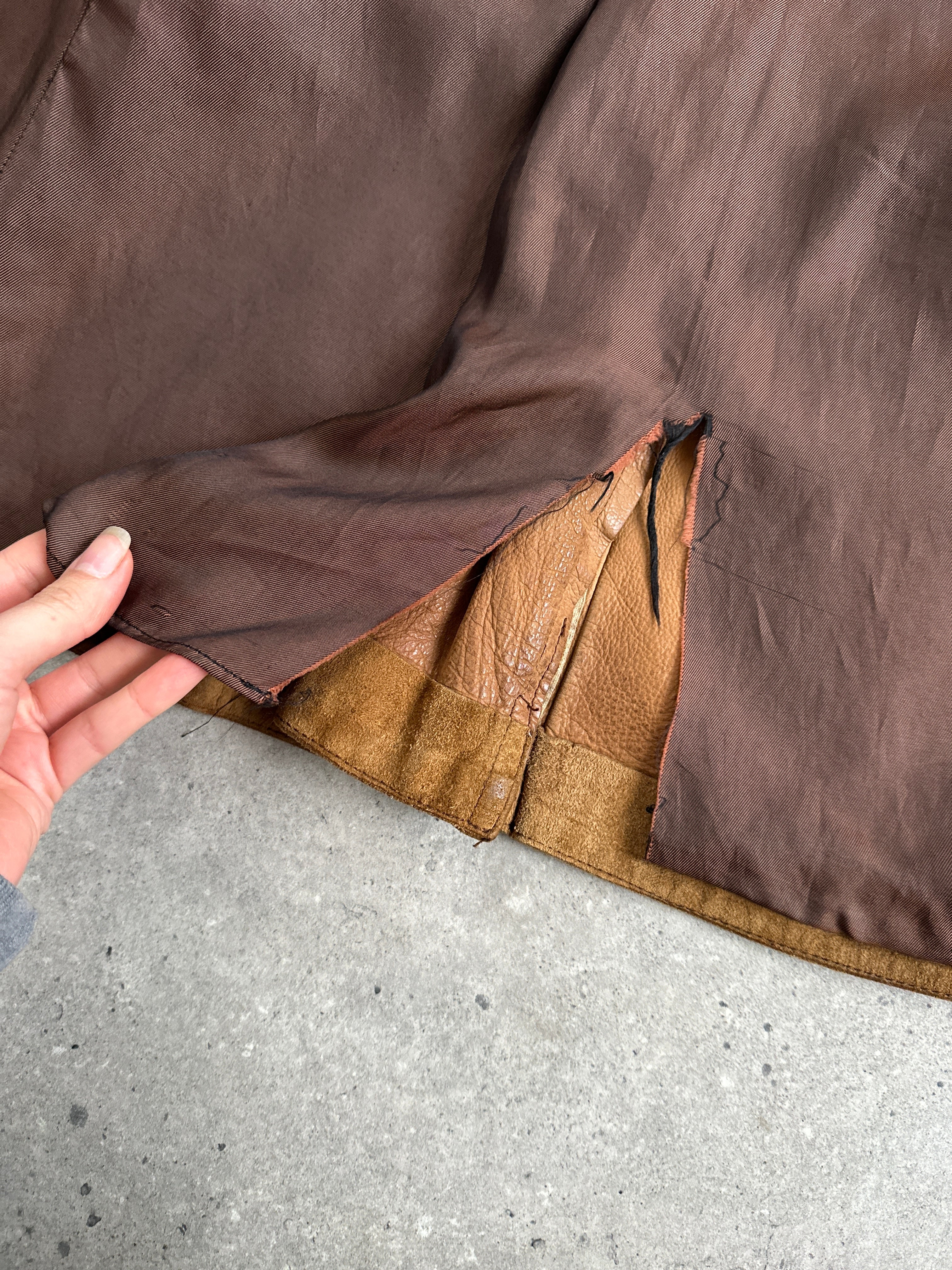 Vintage Suede Trucker Jacket - M/L - SYLK