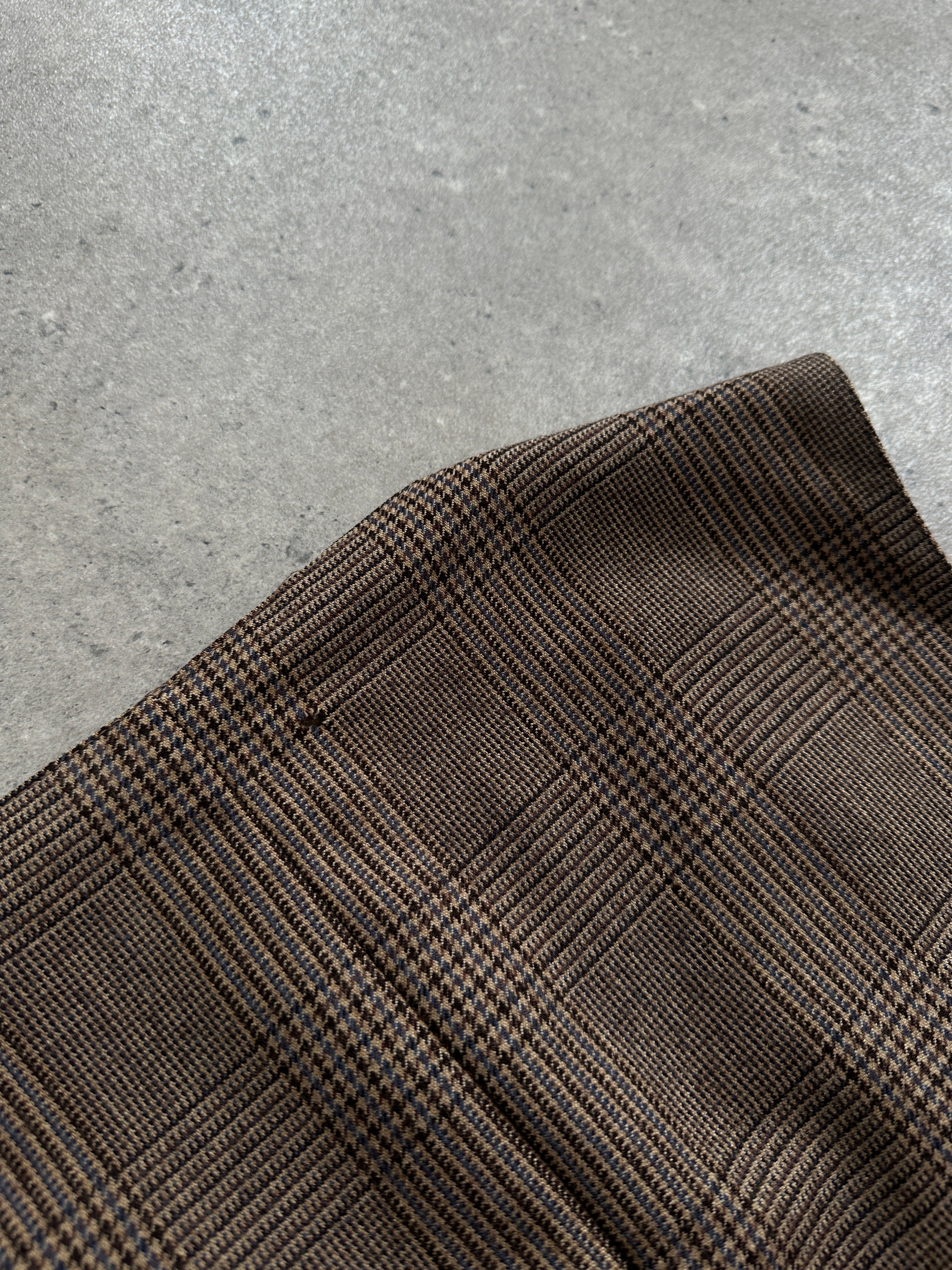 Vintage Wool Check Waistcoat - L - SYLK