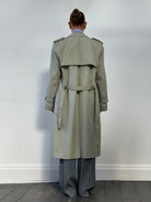 Vintage Double Breasted Belted Trench Coat - XL - SYLK