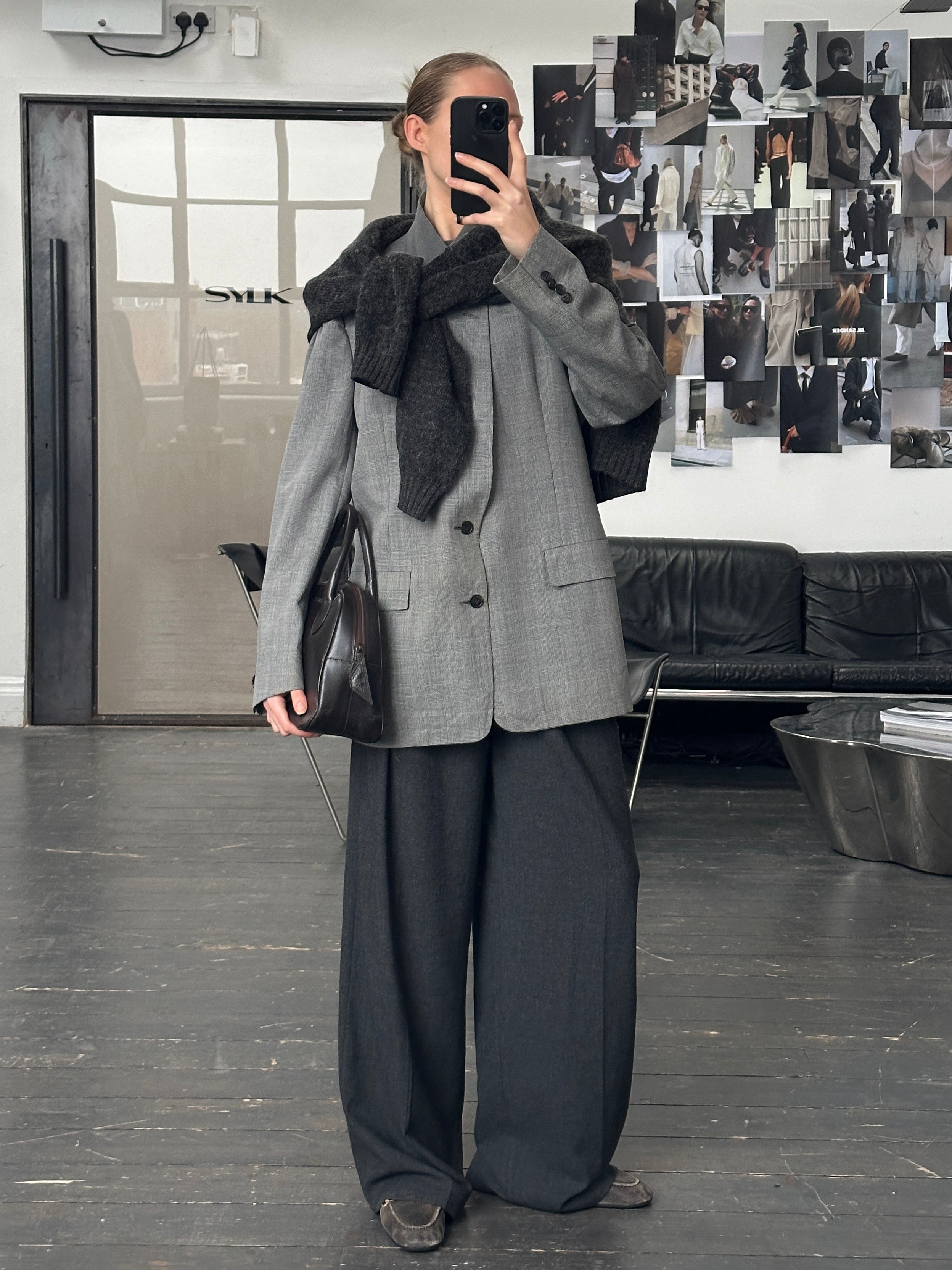 Christian Dior Monsieur 1990s Wool Check Single Breasted Blazer - 42R/XL - SYLK