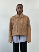 Vintage 1990’s Leather Bomber Jacket - L - SYLK