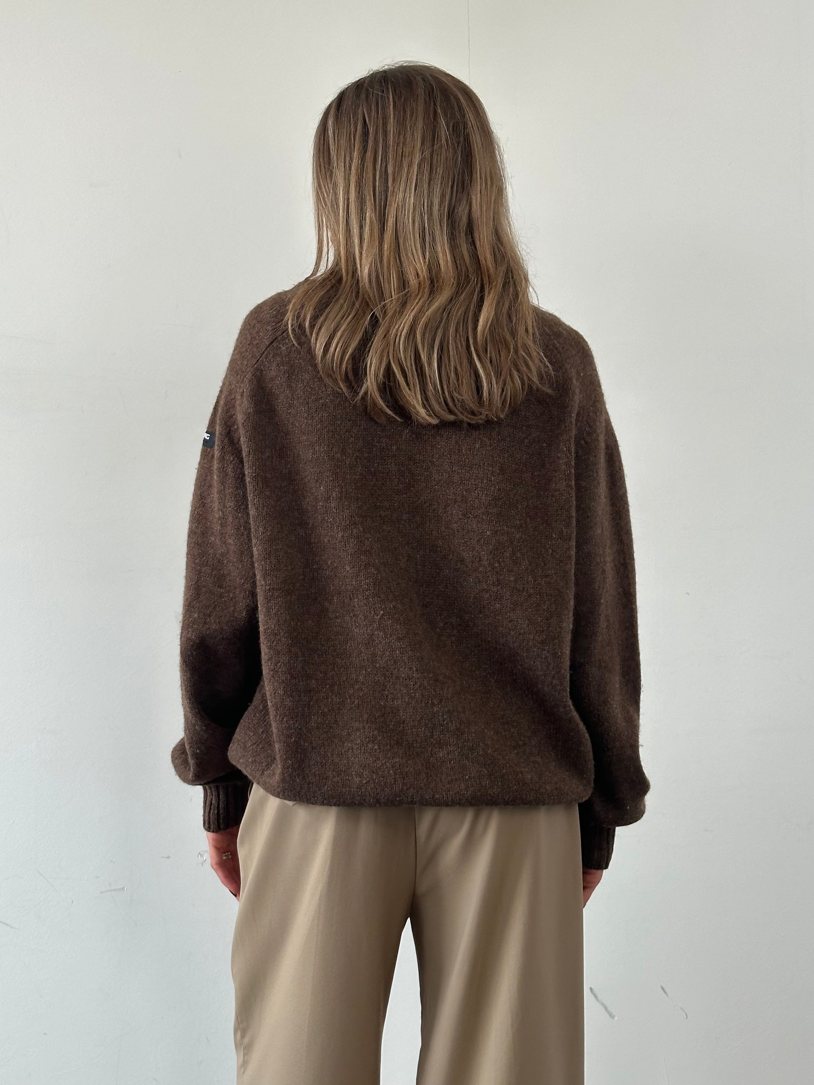 Iceberg Pure Wool V Neck Jumper - XL - SYLK