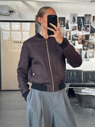 Versace Jeans 2000s Wool Herringbone Bomber Jacket - S/M - SYLK