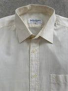 Yves Saint Laurent 2000s Cotton Short Sleeve Logo Shirt - L/XL - SYLK