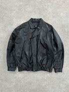 Vintage Leather Blouson Bomber Jacket - XL - SYLK