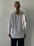 Yves Saint Laurent 00s Stripe Pure Cotton Logo Shirt - XL - SYLK
