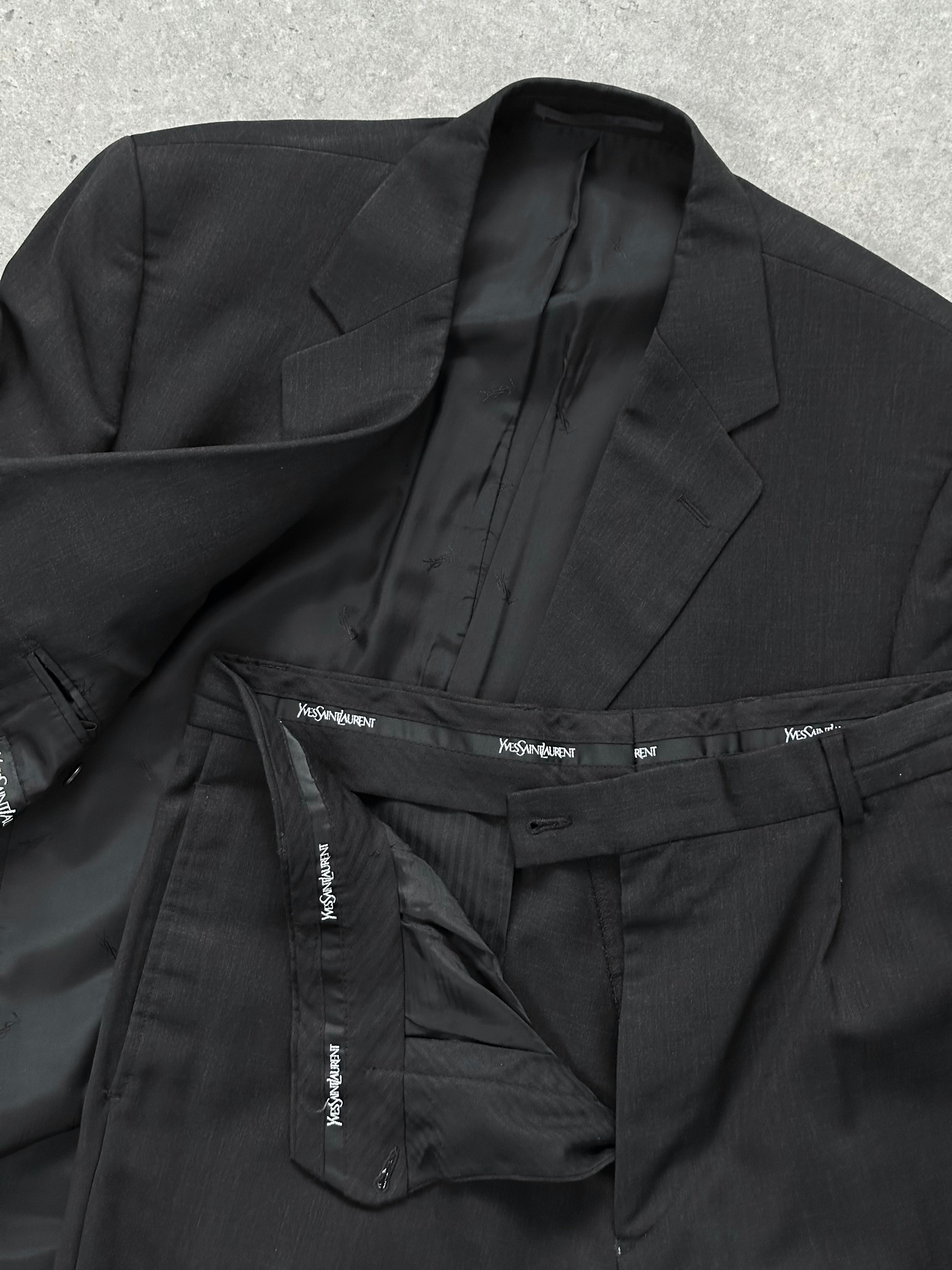 Yves Saint Laurent Pour Homme 1990s Pure Wool Single Breasted Suit - 40S/W32 - SYLK