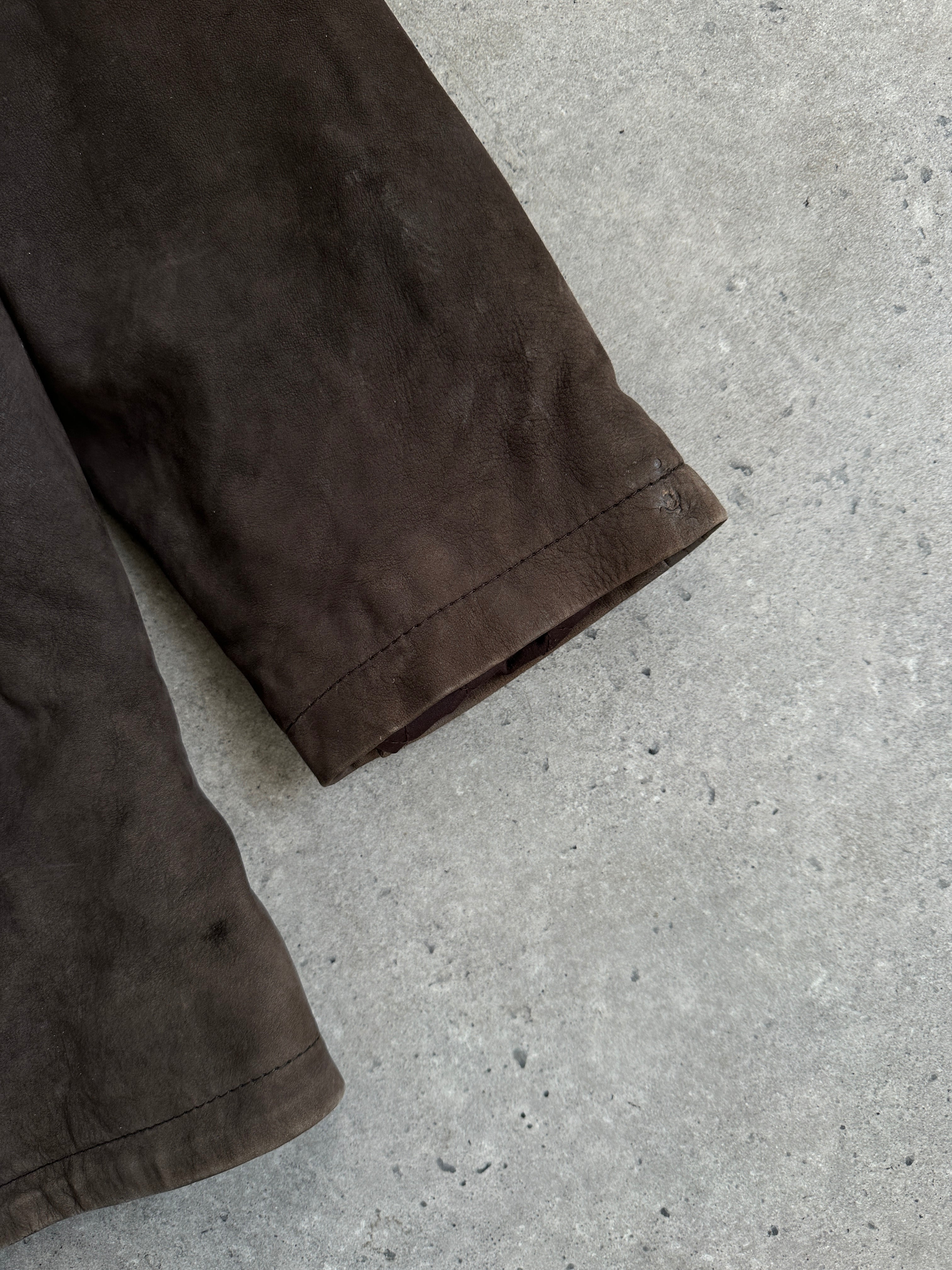 Vintage Nubuck Leather Jacket - XL - SYLK