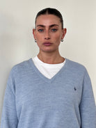 Christian Dior Monsieur V Neck Logo Knitted Jumper - L/XL - SYLK