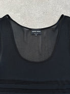 Giorgio Armani 2000s Sheer Ribbed Vest Top - M - SYLK