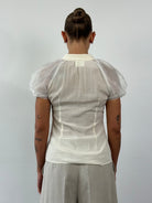 Dolce & Gabbana D&G Pure Silk Puff Sleeve Shirt - XS/S - SYLK