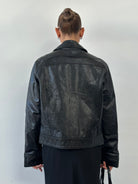 Conbipel High Neck Leather Jacket - M - SYLK